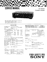 Sony TC-RX420 - Service Manual 